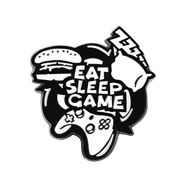Rintaneula, metalli - Eat Sleep Game Black