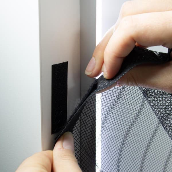 Myggenet med magneter Black