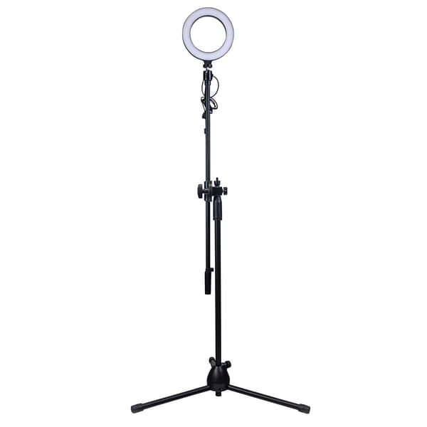 Selfie-lampe med stativ Black