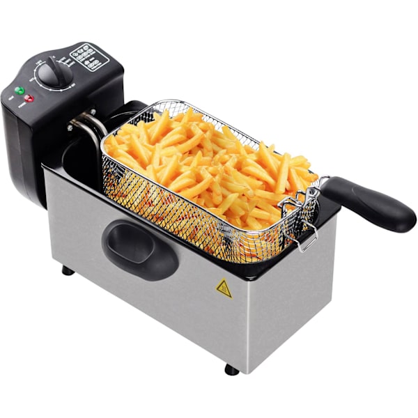 Fryer i Rustfrit Stål - 3 L Silver