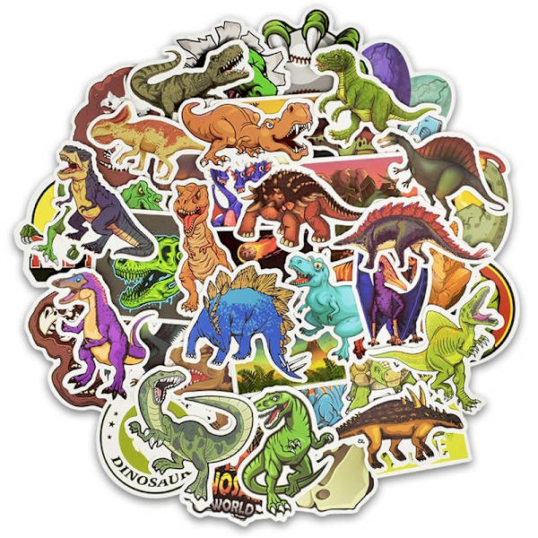 Tarrat, 50 pack - Dinosaurukset Multicolor