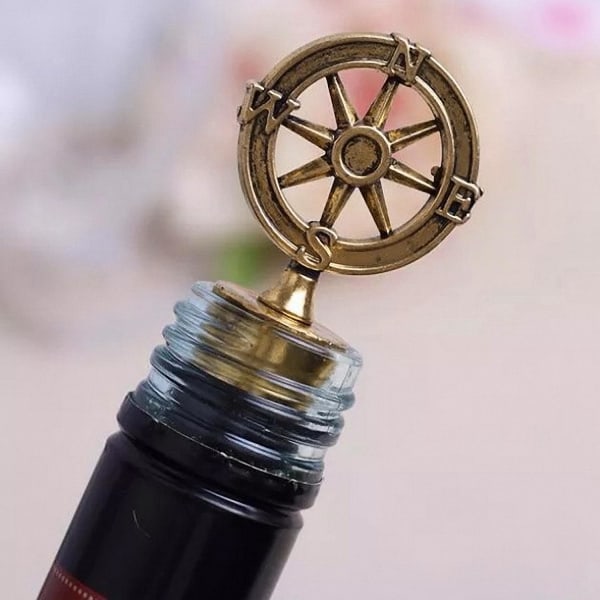 Retro Wine Sealer - Bronze kompas Bronze