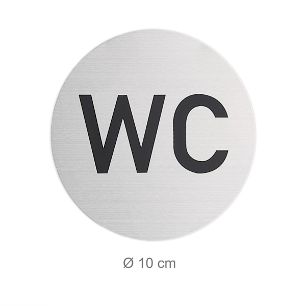 4 itseliimautuvan WC-kyltin sarja