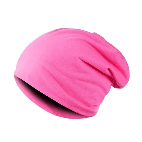 Tynd hue i poset stil - Lyserød Pink one size