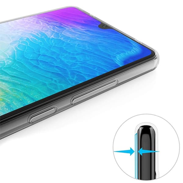 Huawei Mate 20 - Transparent silikonskal Transparent