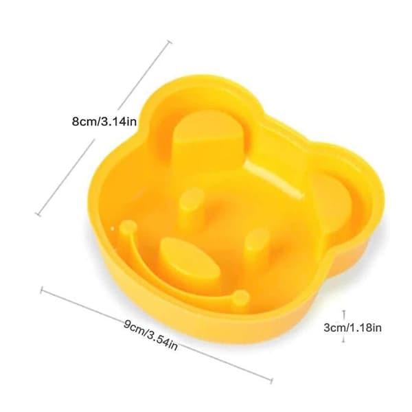 Sjov form til sandwich - bamse Yellow
