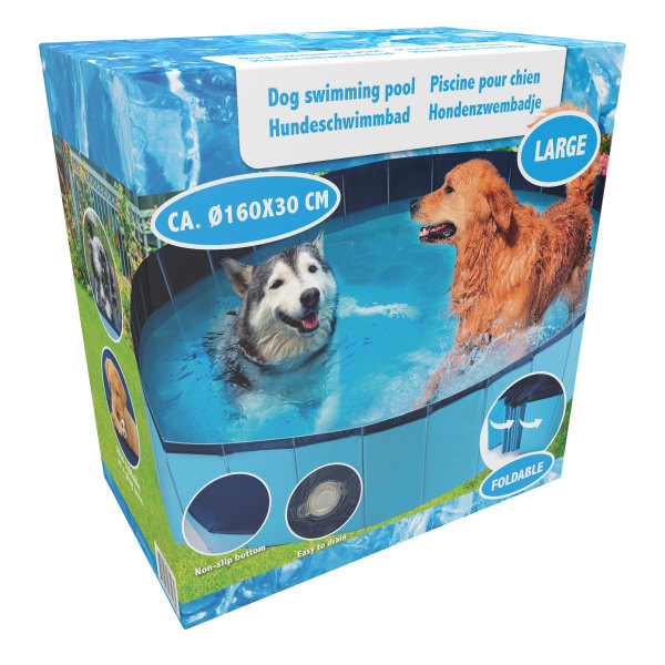 Hundesvømmebassin, Large - 160 x 30 cm Blue