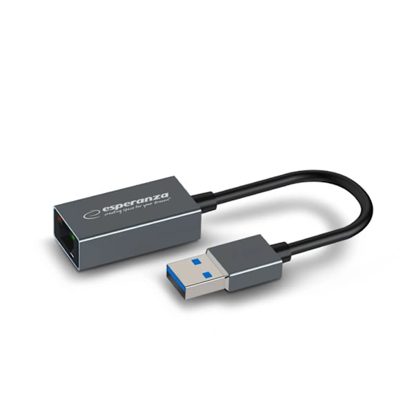 Nätverksadapter - RJ45 till USB 3.0 grå