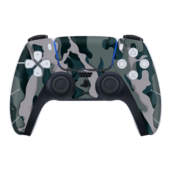 Suojakalvo PS5-ohjaimelle, Camouflage - vihreä/harmaa Green