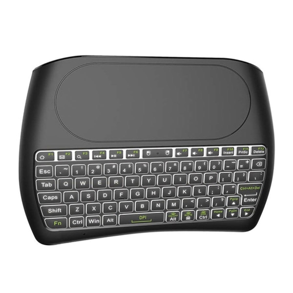 D8 Mini Trådlöst tangentbord med touchplatta Svart