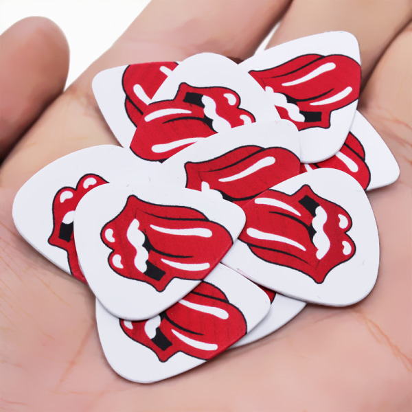 Plekter med Rollingstones, 10-pack - Guitar tilbehør Multicolor