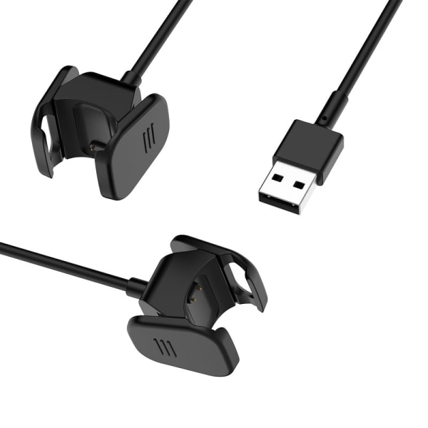 USB Dockningsladdare kompatibel med Fitbit Charge 3, 1m Svart