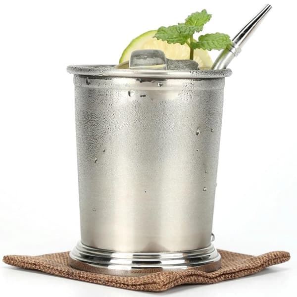 Cocktailglas af rustfrit stål - sølv - 360 ml Silver