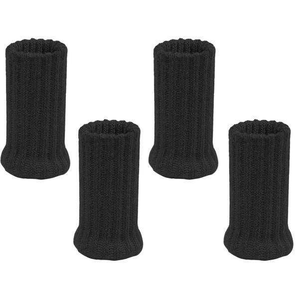 4x Møbelstrømper - Sort Black