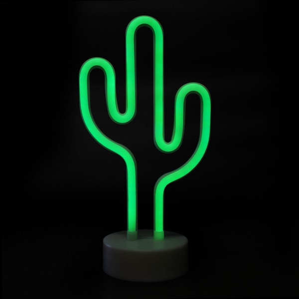 LED Neonlampa, Kaktus Vit