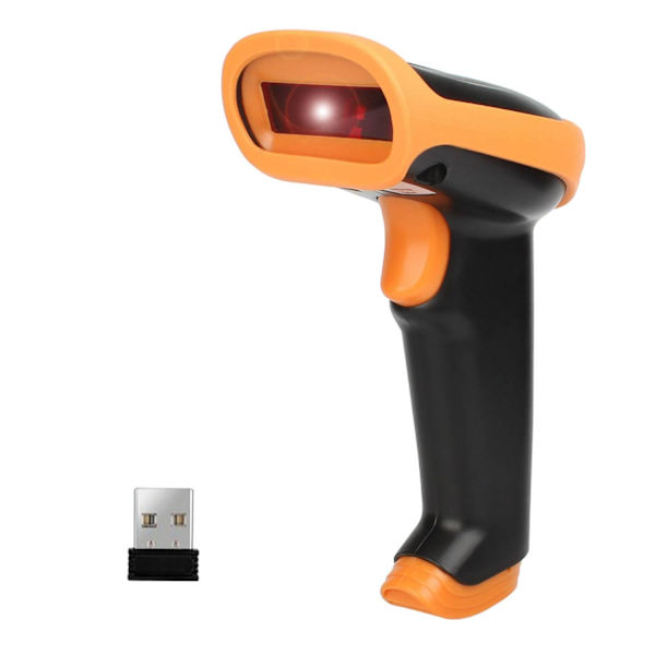 Streckkodsläsare med USB till 1D-koder - Orange Svart