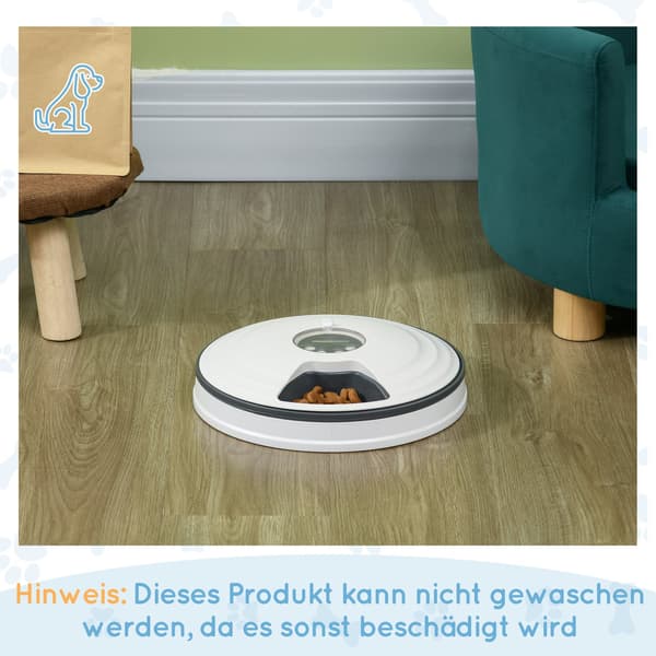 Programmerbar Husdjursmatare 6 Fack LED Timer