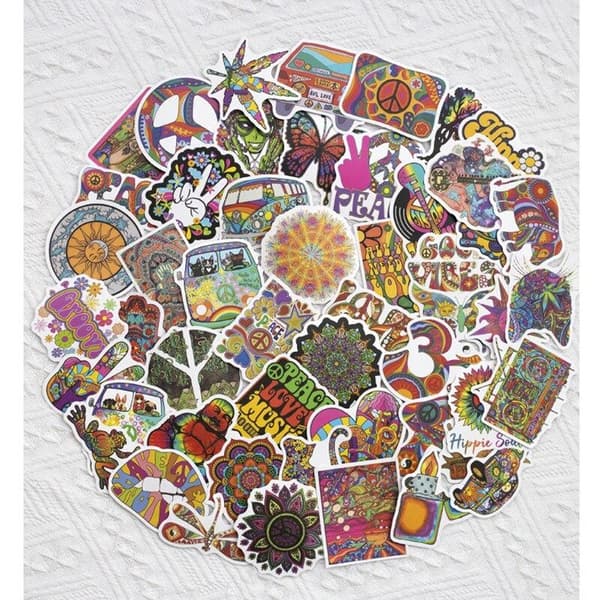 50 tarraa psykedeelisin aihein Multicolor
