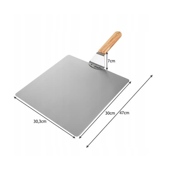 Pizzapelti uunipellillä - ruostumatonta terästä Silver