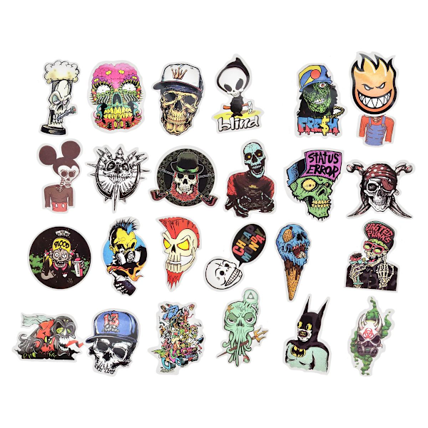Pack med Klistermärken - Skulls multifärg