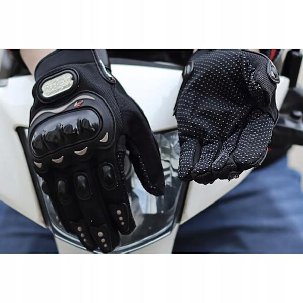 Svarta Motorcykelhandskar XL Svart one size