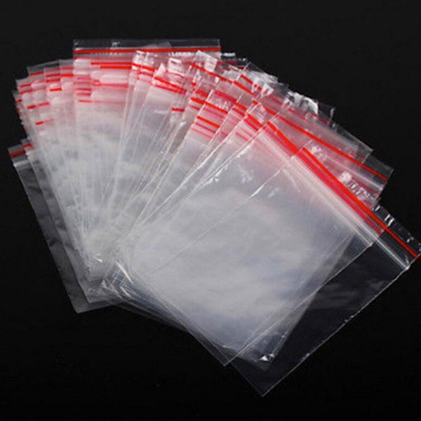 100x Ziplock Tasker - 15 x 20 cm Transparent