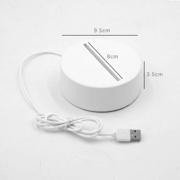 3D LED-lamppu - Ilmapallot White