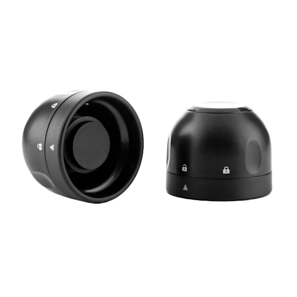 2x Lukninger til champagneflasker Black