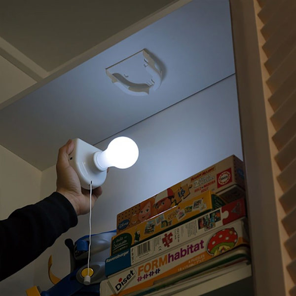 Portabel LED-pære White