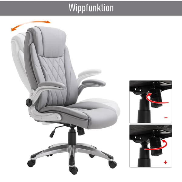 Ergonomisk Datorstol med Nackstöd i Konstläder