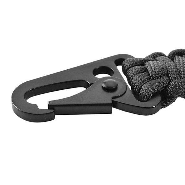 Paracord med Karbinhake - Svart Svart