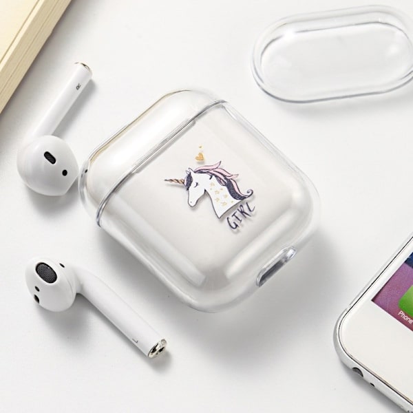 Skyddsfodral till AirPods - Enhörning Transparent
