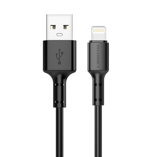 USB till Lightning, 2.4A - 1.5 m - Svart Svart