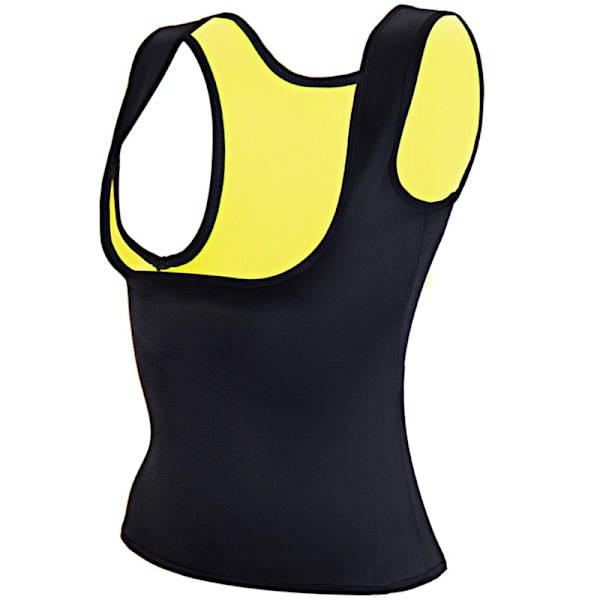 Slimming top för träning - Gul Yellow L