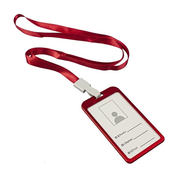 Kortholder med rem, Rød Red