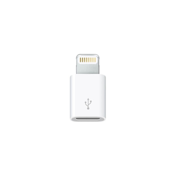 Micro-USB Lightning Sovitin - Valkoinen White