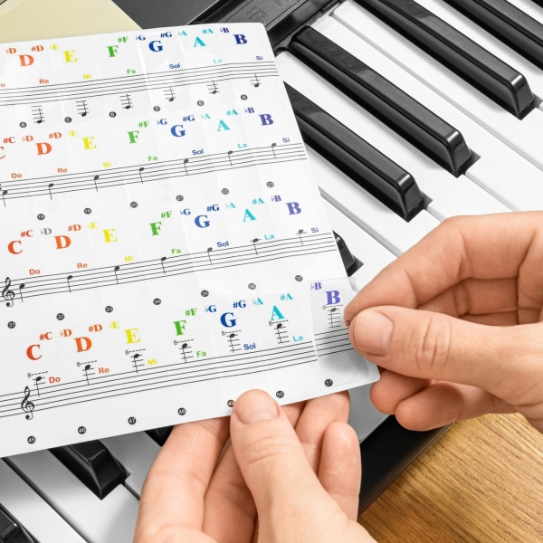 Klistermærker til klaver Multicolor