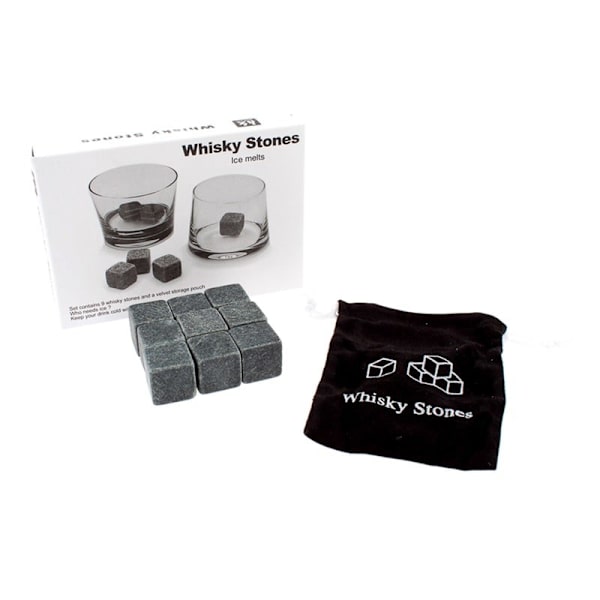 9x Whiskey Stones grå