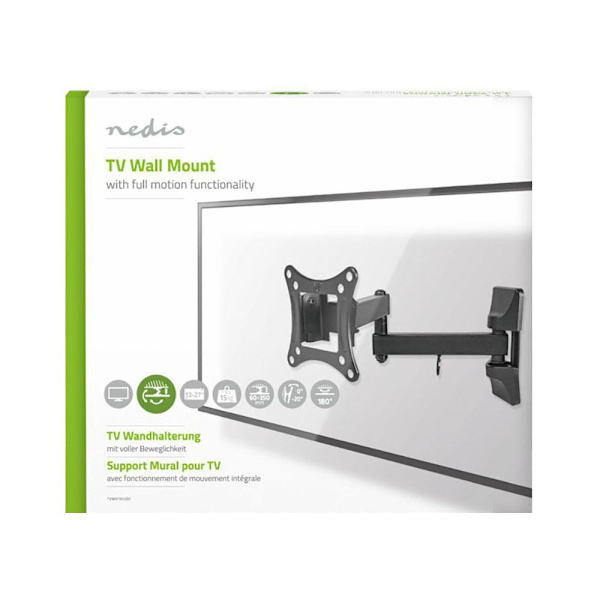 TV Väggfäste - Fullt Justerbart 13 - 27" 15 kg Svart
