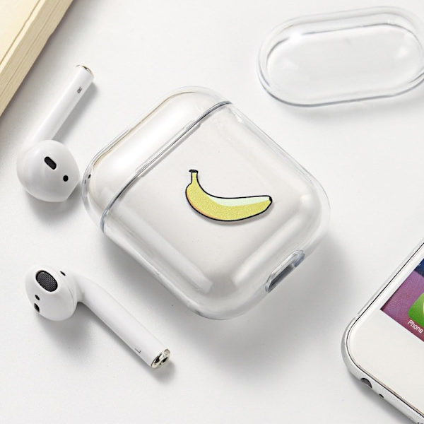 Beskyttelsesetui til AirPods - Banan Transparent