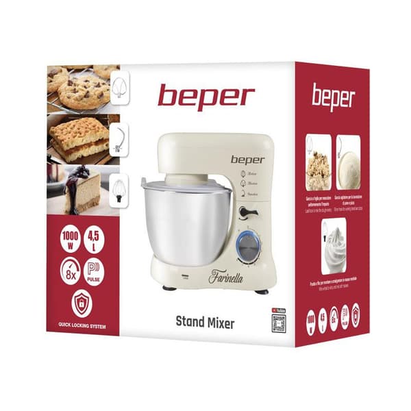 Bakmixer - 5,5 L - 1000 W Vit