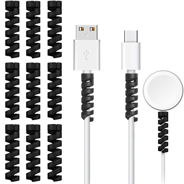 Kabelbeskyttelse til USB - sort Black