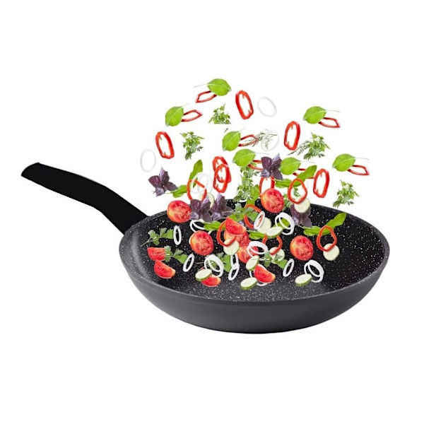 Stegepande 28 cm med Marmoryta - induktion Black
