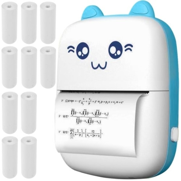 Termisk Bluetooth Skrivare - 11 Rullar, Snabb & Kompakt