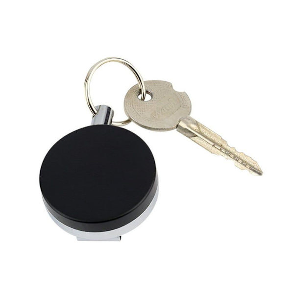 Nyckelhållare med Jojo-funktion - Svart Silver one size