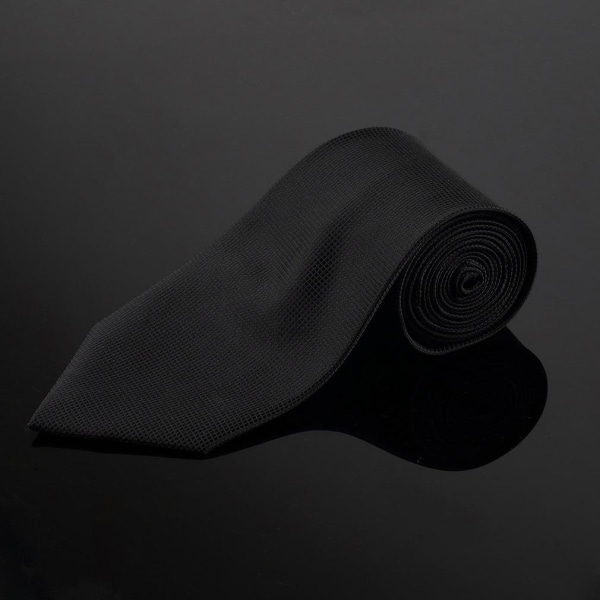 Kostume Tilbehør | Slips + Lommetørklæde + Manchetknapper - Sort Multicolor one size