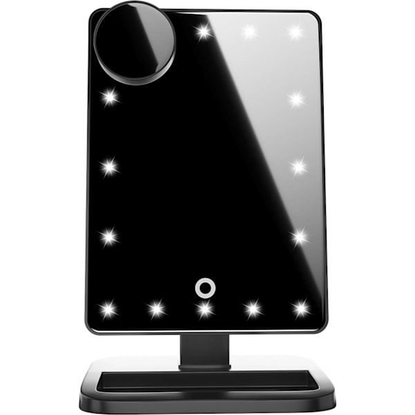 Meikkipeili, LED-valaistus - Bluetooth Black