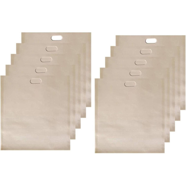 Toastpåsar - Återanvändbara - 10 st Beige
