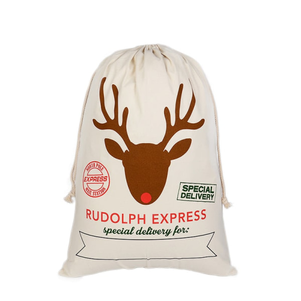 Tomtesäck, Rudolph Express - #2 Vit