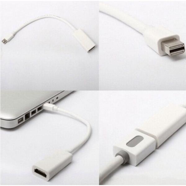 Adapter, HDMI til Mini DisplayPort White